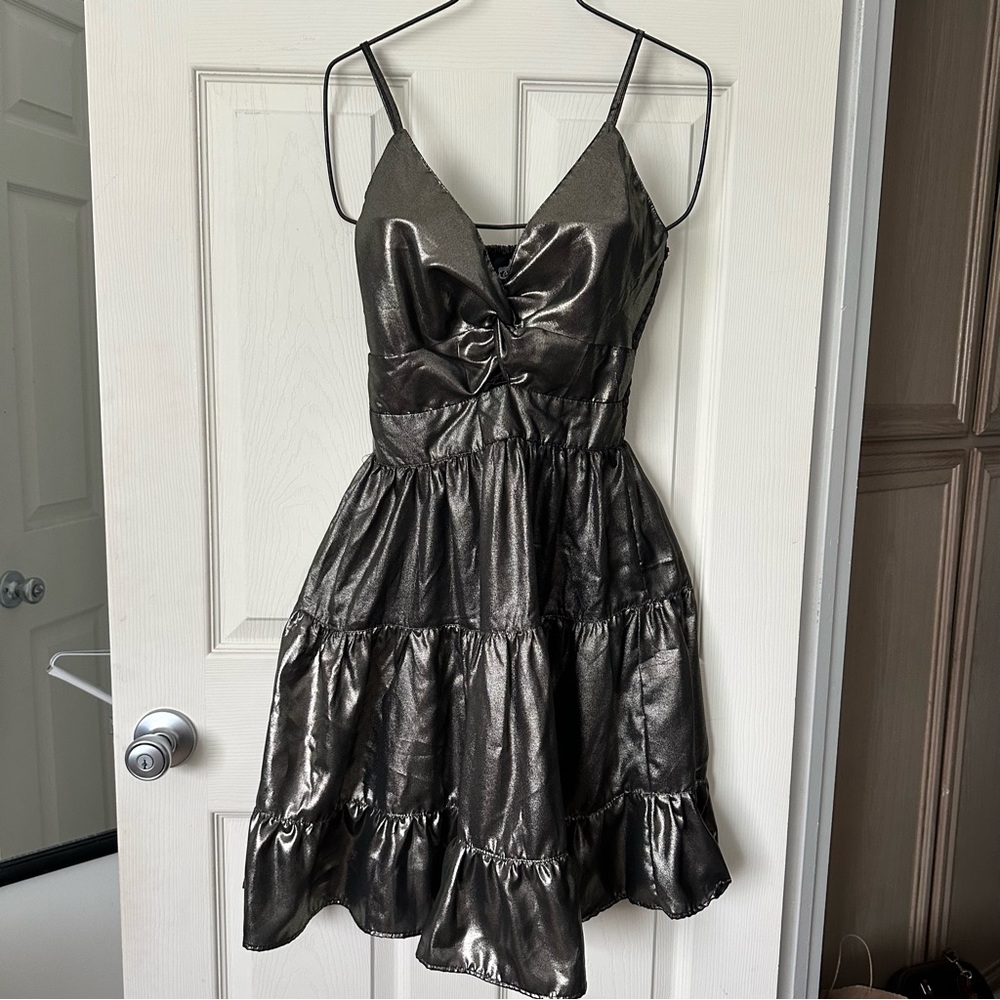 Angie Knot Front Mini Dress – NWT – Size L - Picture 4 of 11